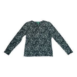Lauren Ralph Lauren Petites Size PM Women’s Paisley Print‎ Long Sleeves Shirt